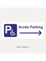 Signalétique Parking Handicapées - picto + texte