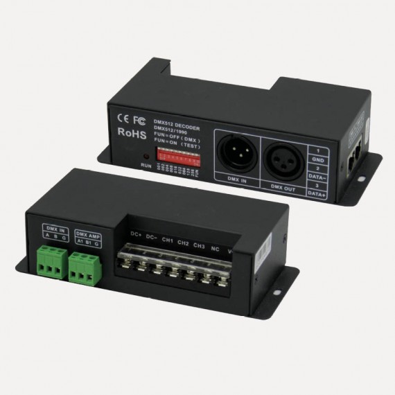 Décodeur DMX 3 et 4 canaux