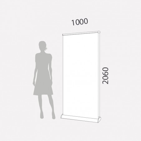 Roll up double face standard