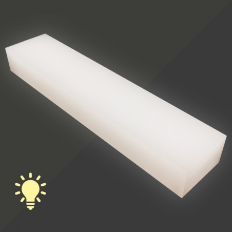 Lettres bloc LED lumineuses – PMMA blanc 30mm