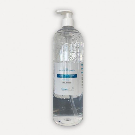 Flacon de gel hydroalcoolique avec pompe - 1000 ML