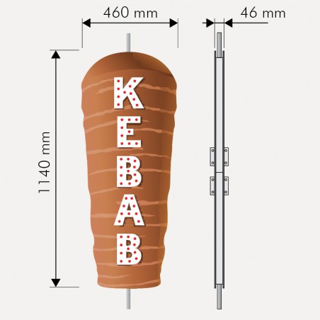 Enseigne Kebab lumineuse
