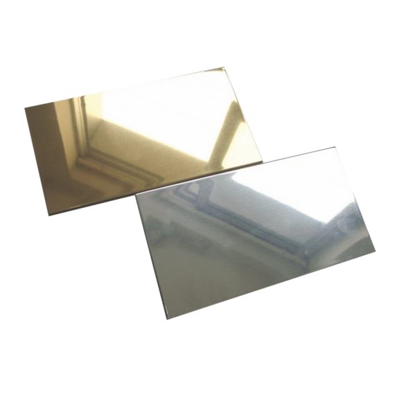Panneau en alu. composite effet miroir ou brossé - 3mm