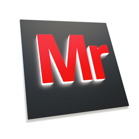 Lettres bloc LED lumineuses – PMMA blanc 30mm