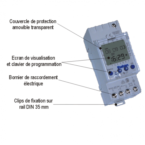 Interrupteur horaire hebdomadaire