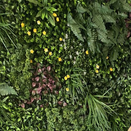 Mur végétal en feuillage artificiel