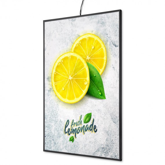 Cadre slim lumineux LED pour menu