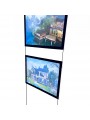 Kit colonne porte affiches LED A4 - Agence immobilière