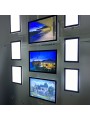 Kit colonne porte affiches LED A4 - Agence immobilière