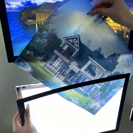 Kit colonne porte affiches LED A4 - Agence immobilière