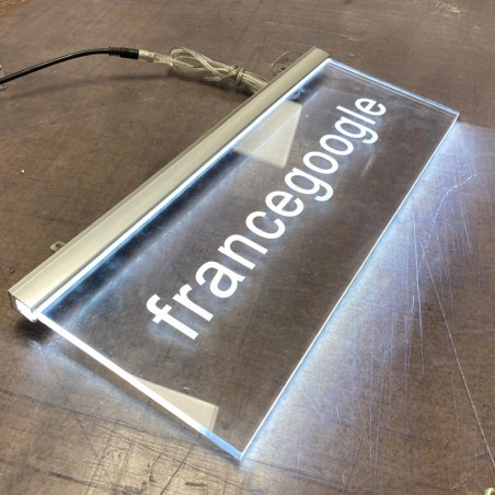 Panneau LED personnalisable d'intérieur - Enseigne suspendue