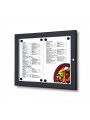 Cadre vitrine menu extérieur noir verrouillable pour restaurant ou magasin