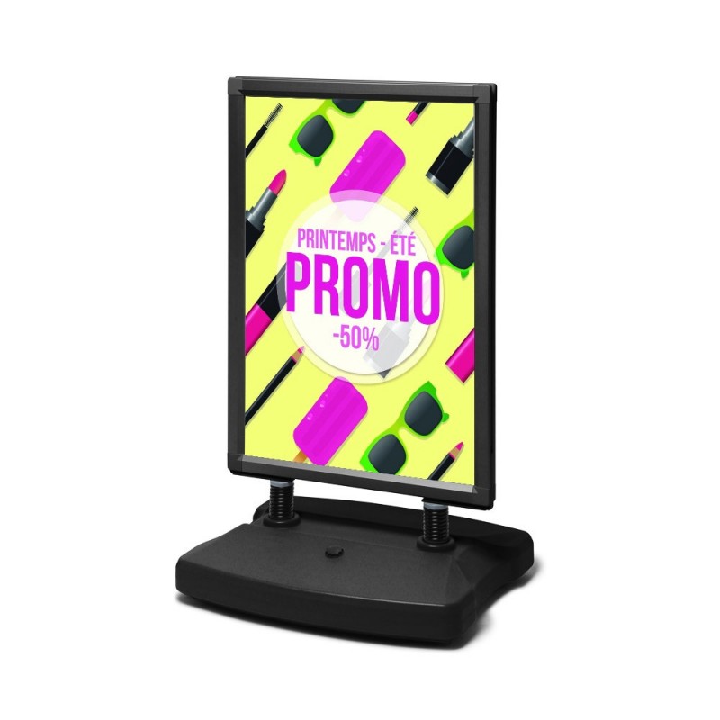 Stop-Trottoir Étanche Performance Noir - Format A1