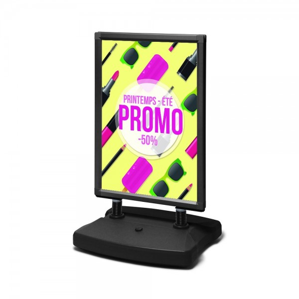 Stop-Trottoir Étanche Performance Noir - Format A1