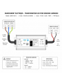 Alimentation LED étanche - 100 W 12V
