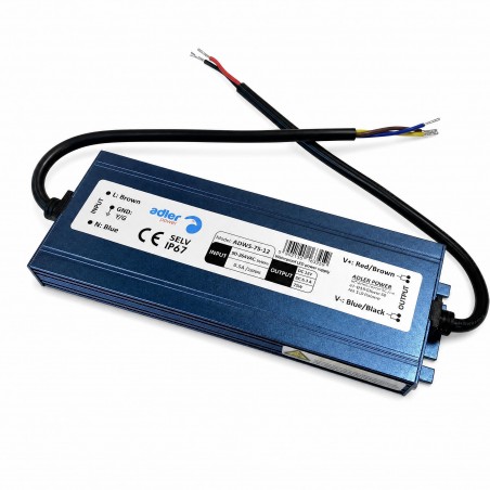 Alimentation LED étanche - 75 W 12V