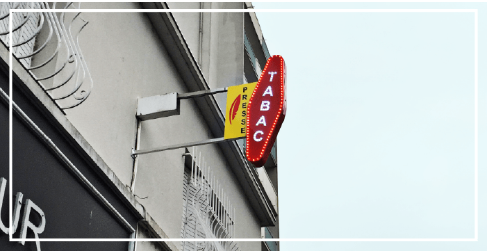 carotte de tabac, croix de pharmacie...